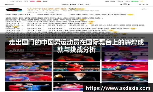 走出国门的中国男运动员在国际舞台上的辉煌成就与挑战分析